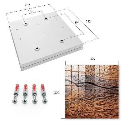 Schlüsselkasten modern Holzstruktur
