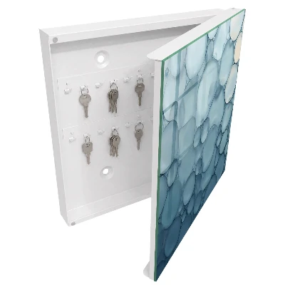 Schlüsselschrank Blaue Blasen