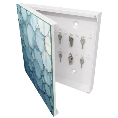 Schlüsselschrank Blaue Blasen