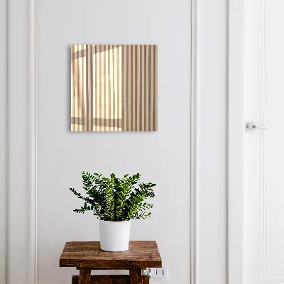 Schlüsselschrank beige Linien