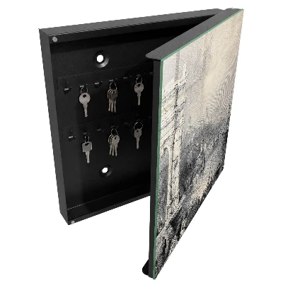 Schlüsselschrank mit Motiv Der Trajansbogen und die Zitadelle von Ancona