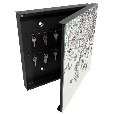 Schlüsselschrank für den Flur im Design florale Eleganz