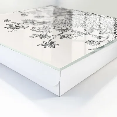 Schlüsselschrank für den Flur Florale Eleganz
