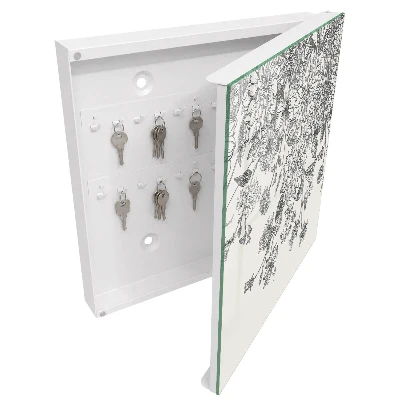 Schlüsselschrank für den Flur Florale Eleganz
