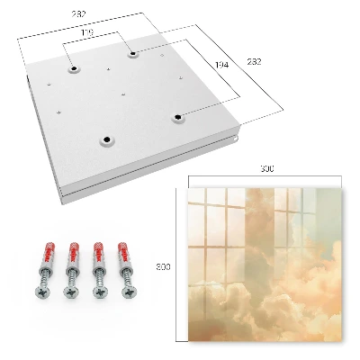 Schlüsselschrank Pastellfarbene Wolken