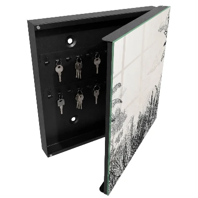 Schlüsselschrank für den Flur mit Motiv tropische Landschaft