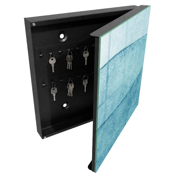 Schlüsselschrank für den Flur Blaue Texturen