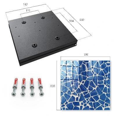 Schlüsselkasten modern Blaues Mosaik