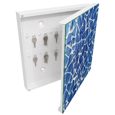 Schlüsselkasten modern Blaues Mosaik