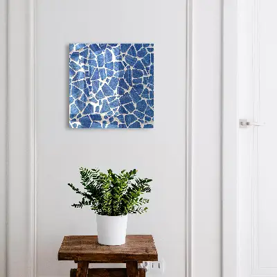 Schlüsselkasten modern Blaues Mosaik
