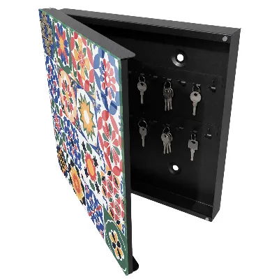 Schlüsselschrank für den Flur Blumenmosaik