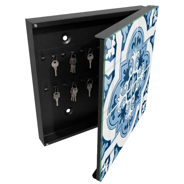 Schlüsselschrank Blaue Fliesen
