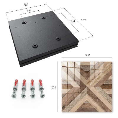 Schlüsselschrank Holzgeometrie