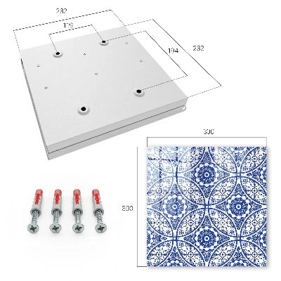 Schlüsselschrank Blaues Mosaik