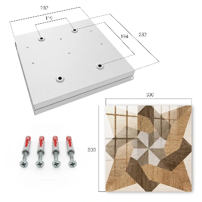 Schlüsselschrank für den Flur Holzstern
