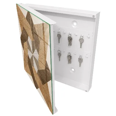 Schlüsselschrank für den Flur Holzstern