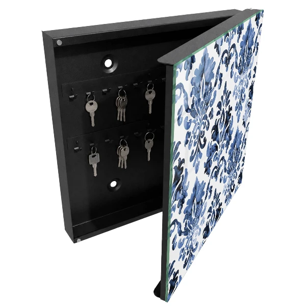 Schlüsselkasten modern Blaue Ornamente