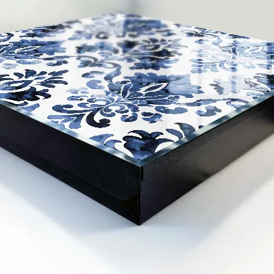 Schlüsselkasten modern Blaue Ornamente