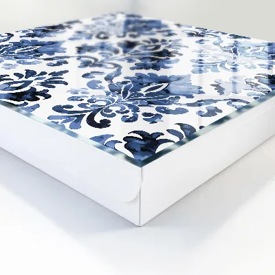 Schlüsselkasten modern Blaue Ornamente