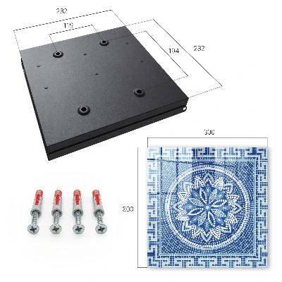Schlüsselschrank Blaues Mosaik