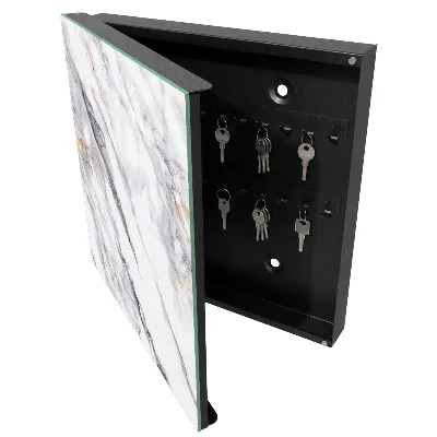 Schlüsselschrank für den Flur Marmor-Eleganz