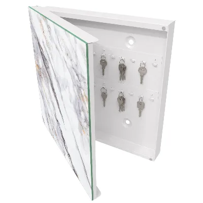 Schlüsselschrank für den Flur Marmor-Eleganz