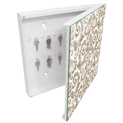 Schlüsselschrank Blumenschmuck
