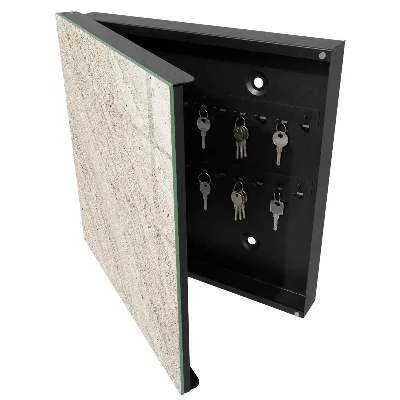 Schlüsselschrank für den Flur Heller Marmor