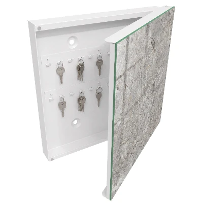 Schlüsselschrank Marmorhintergrund