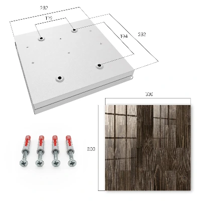 Schlüsselschrank für den Flur Braunes Holz