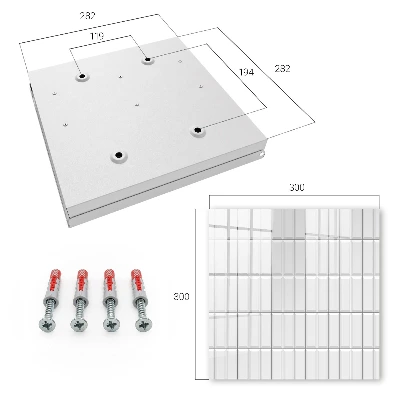 Schlüsselschrank für den Flur Subtile Geometrie