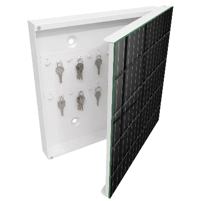 Schlüsselkasten modern Schwarze Rechtecke