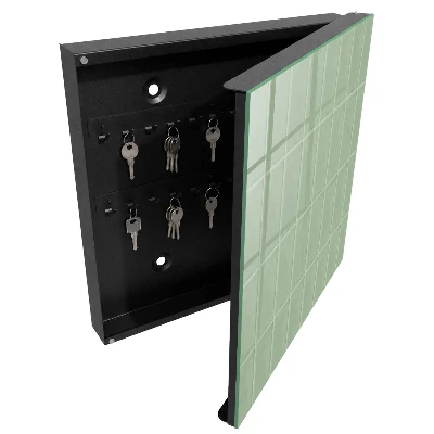 Schlüsselkasten modern Grüne Fliesen