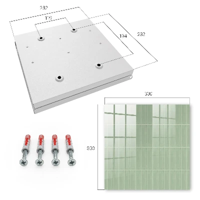 Schlüsselschrank Grün kariert