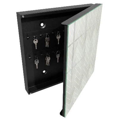Schlüsselschrank Fischgrätmuster