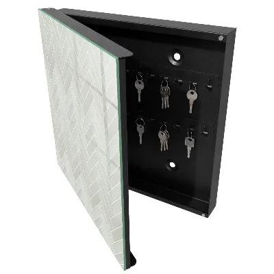 Schlüsselschrank Fischgrätmuster