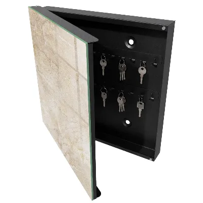Schlüsselschrank für den Flur Beiger Marmor