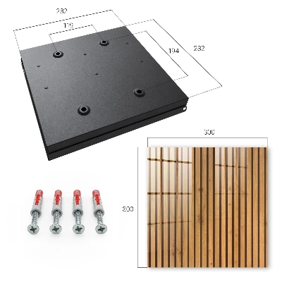 Schlüsselkasten modern Holzwand