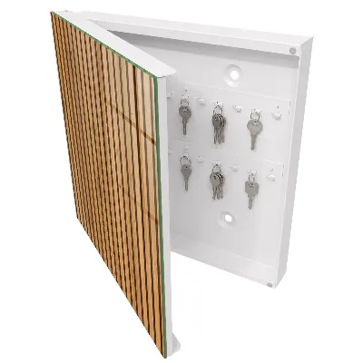 Schlüsselkasten modern Holzwand