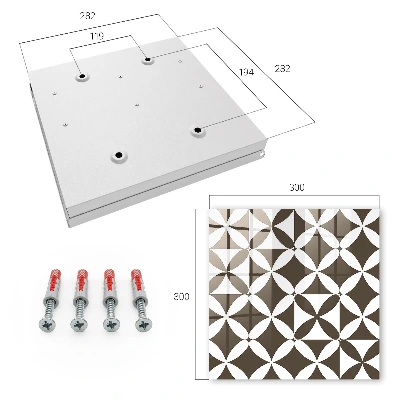 Schlüsselschrank für den Flur Geometrische Komposition