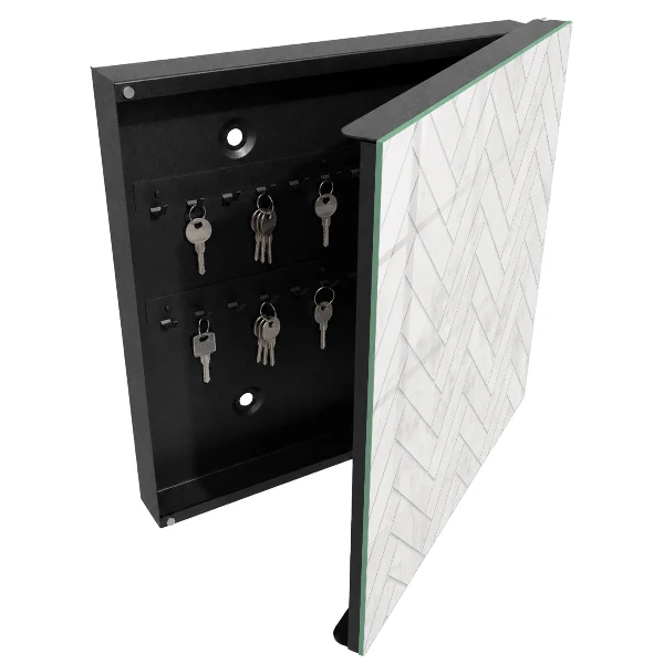 Schlüsselschrank Marmor-Fischgrätmuster