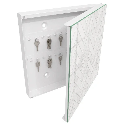 Schlüsselschrank Marmor-Fischgrätmuster