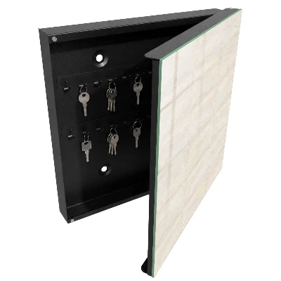 Schlüsselkasten modern Cremefarbener Stein