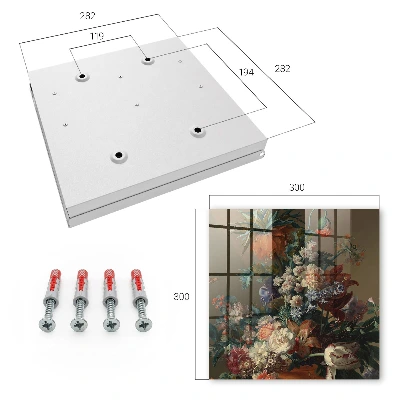 Schlüsselschrank für den Flur Blumenstrauß