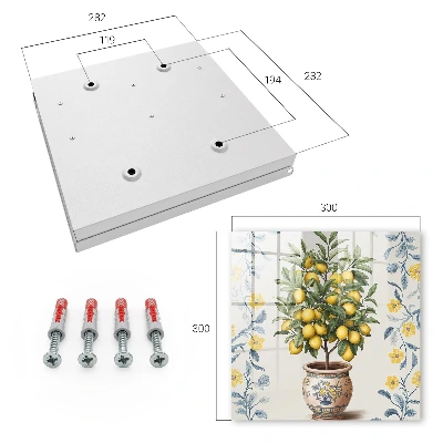 Schlüsselkasten modern Zitronenbaum