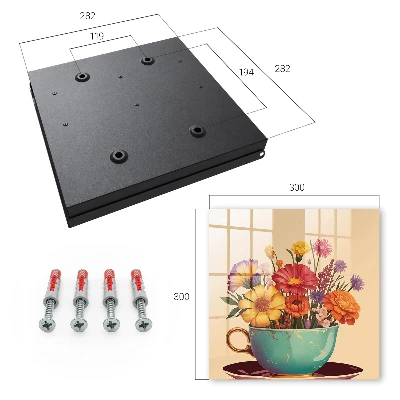 Schlüsselschrank für den Flur Blumenbecher
