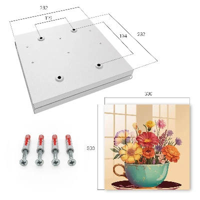 Schlüsselschrank für den Flur Blumenbecher