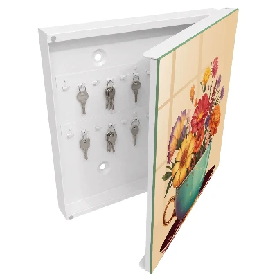 Schlüsselschrank für den Flur Blumenbecher
