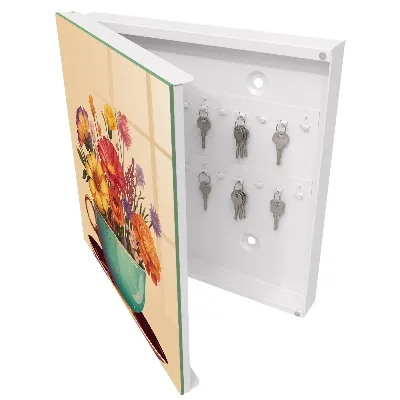 Schlüsselschrank für den Flur Blumenbecher