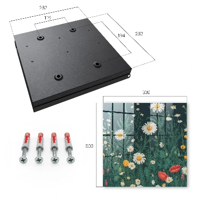 Schlüsselschrank für den Flur Blumenwiese